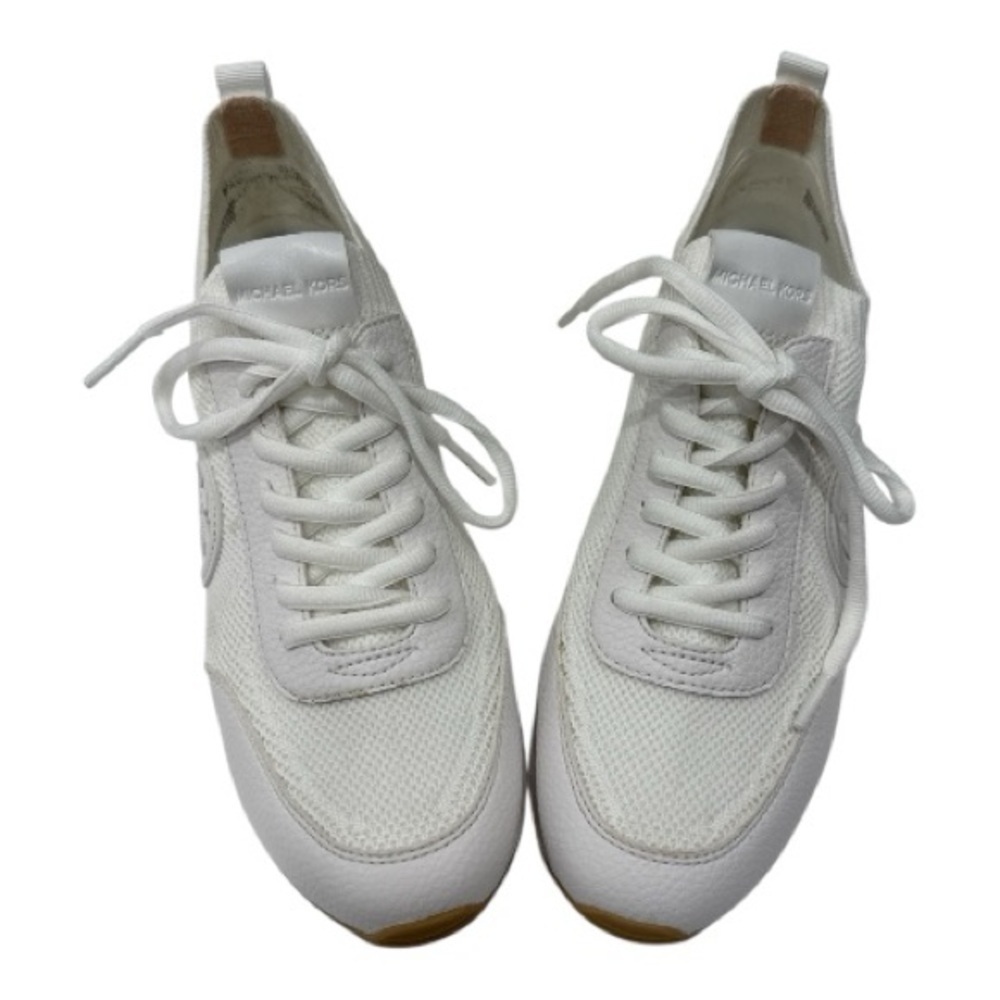 MICHAEL KORS
Jenkins Stretch Knit Trainer In white gold size 8.5 - Picture 6 of 10